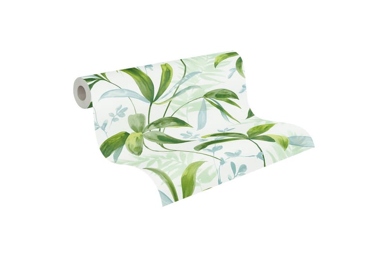 Jungle Tapet Jungle Chic Ovävd Grön - AS Creation - Inredning - Väggdekor - Tapet & tapettillbehör - Mönstrad tapet