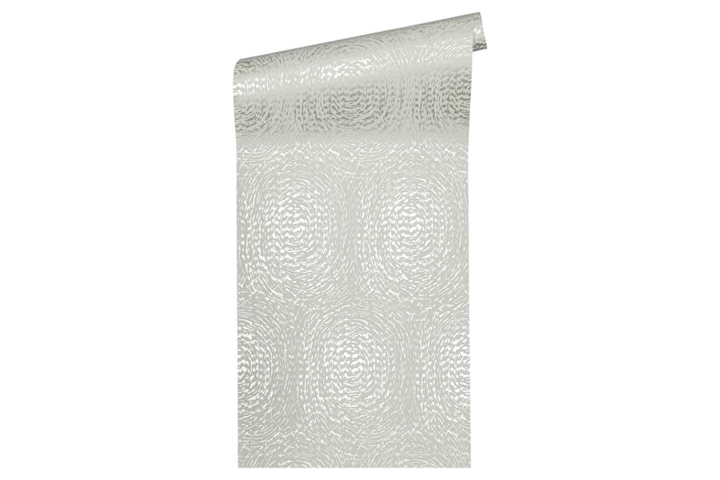 Mönstrad Tapet Alpha Ovävd Beige Silver - AS Creation - Inredning - Väggdekor - Tapet & tapettillbehör - Mönstrad tapet