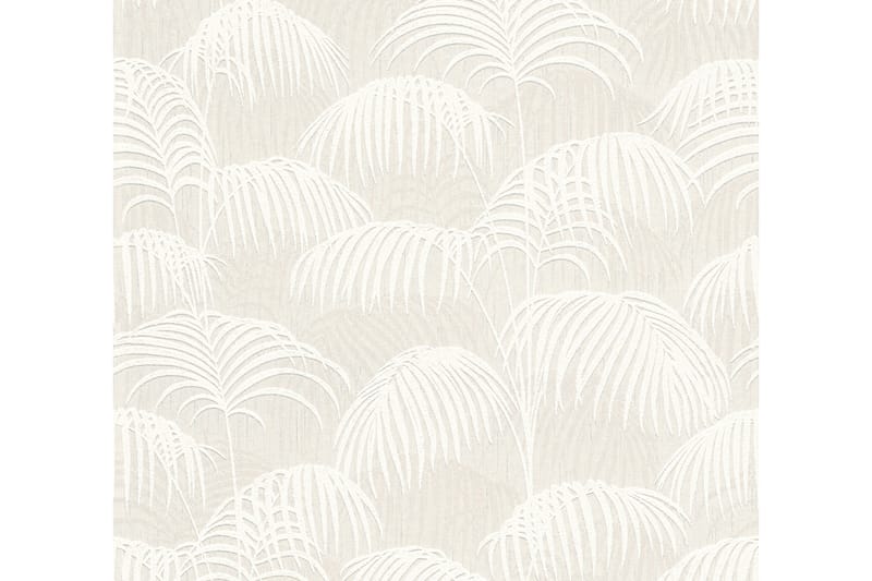 Palm tree Tapet Tessuto 2 Ovävd Cream - AS Creation - Inredning - Väggdekor - Tapet & tapettillbehör - Mönstrad tapet