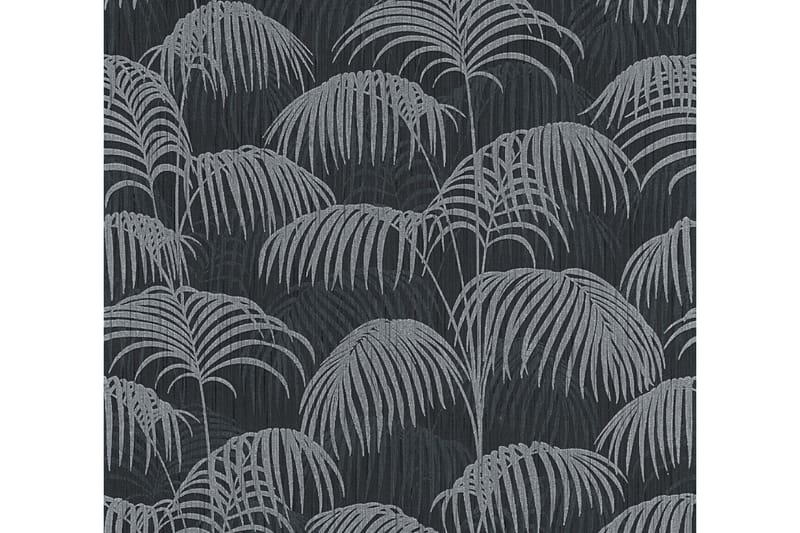 Palm tree Tapet Tessuto 2 Ovävd Svart - AS Creation - Inredning - Väggdekor - Tapet & tapettillbehör - Mönstrad tapet