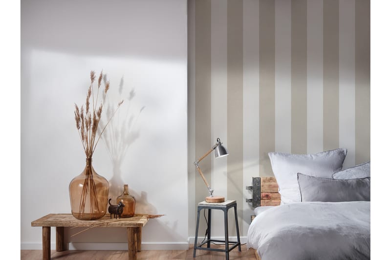 Randig Tapet New Elegance Ovävd Beige - AS Creation - Inredning - Väggdekor - Tapet & tapettillbehör - Mönstrad tapet