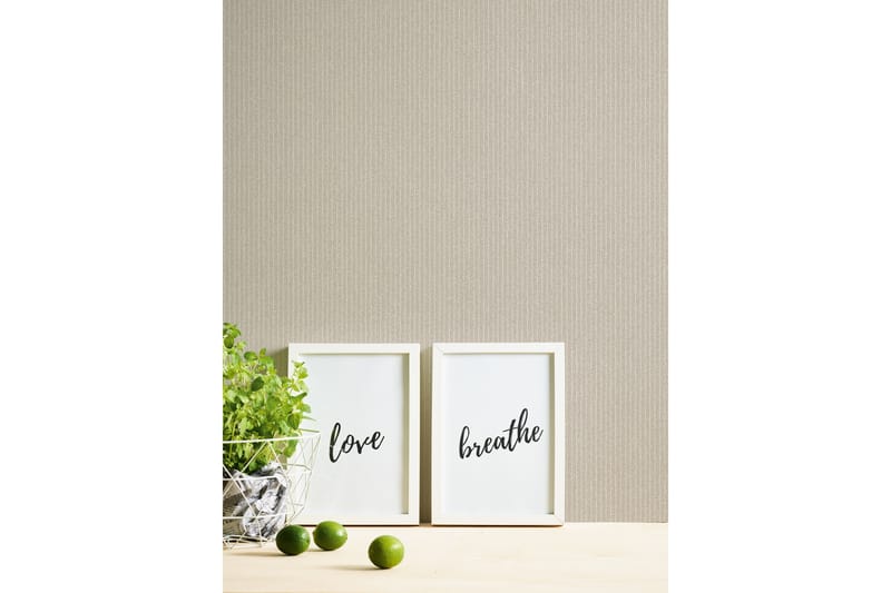 Randig Tapet New Elegance Ovävd Beige - AS Creation - Inredning - Väggdekor - Tapet & tapettillbehör - Mönstrad tapet