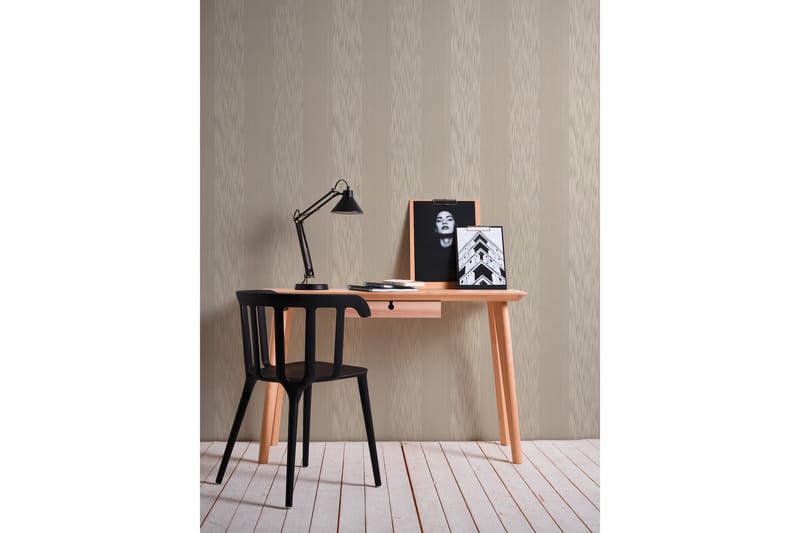 Randig Tapet Tessuto Ovävd Beige - AS Creation - Inredning - Väggdekor - Tapet & tapettillbehör - Mönstrad tapet