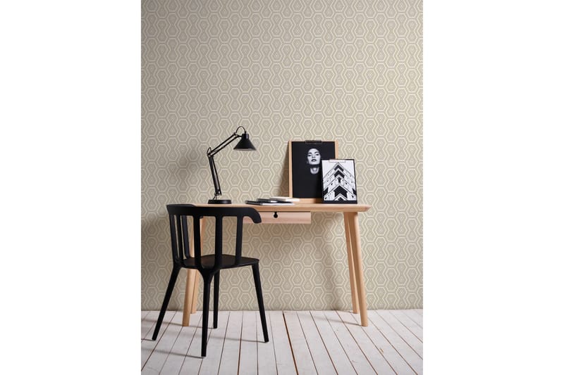 Retro style Tapet Jungle Chic Ovävd Guld - AS Creation - Inredning - Väggdekor - Tapet & tapettillbehör - Mönstrad tapet