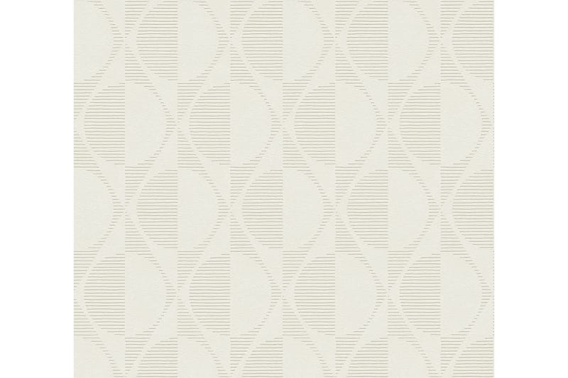 Retro style Tapet Pop Style Ovävd Cream - AS Creation - Inredning - Väggdekor - Tapet & tapettillbehör - Mönstrad tapet