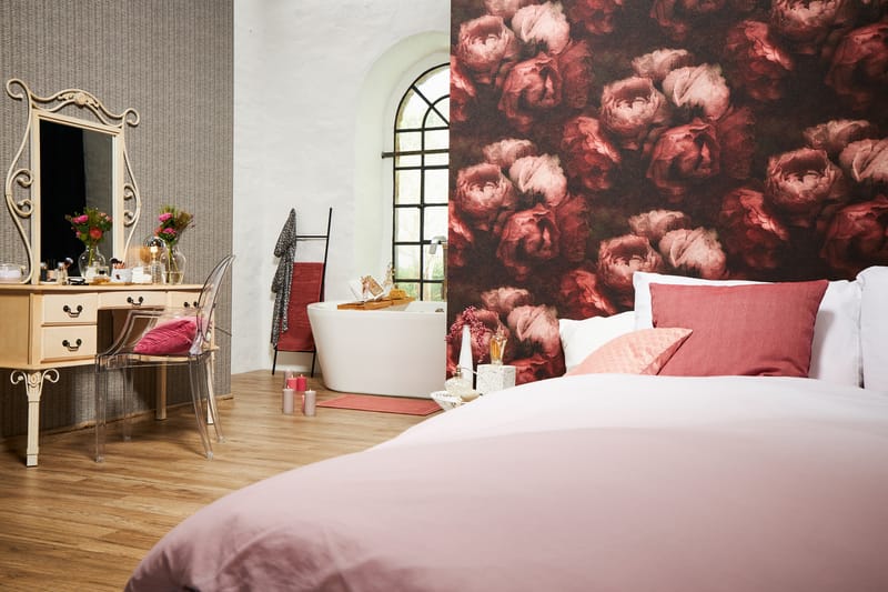 Rosas Tapet New Walls Romantic Dream Ovävd - AS Creation - Inredning - Väggdekor - Tapet & tapettillbehör - Mönstrad tapet