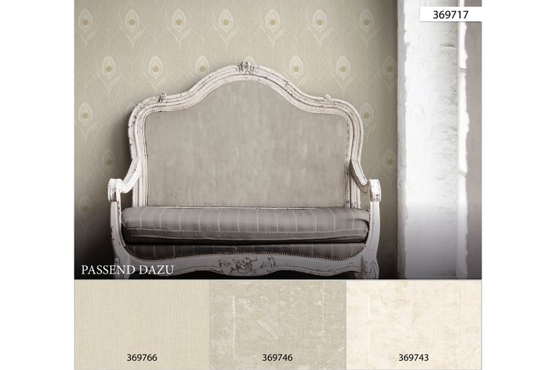 Slät Tapet Absolutely Chic Ovävd Cream - AS Creation - Inredning - Väggdekor - Tapet & tapettillbehör - Mönstrad tapet