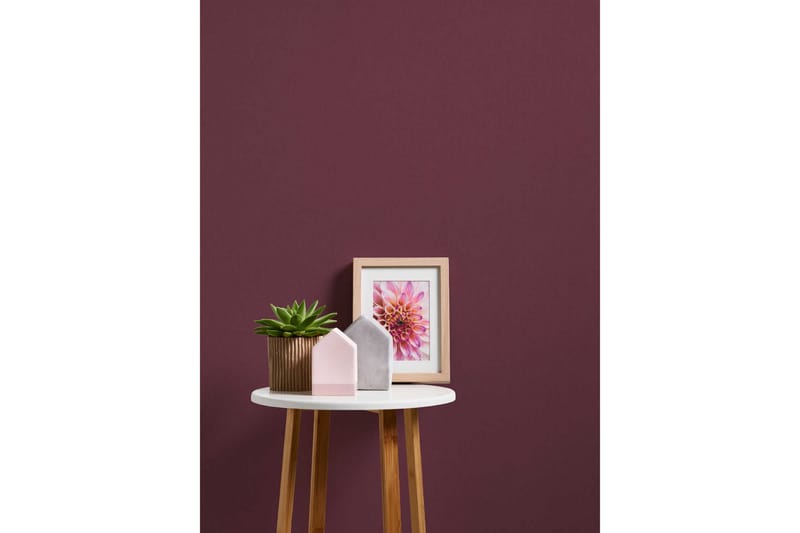 Slät Tapet Blommig Impression Ovävd Röd - AS Creation - Inredning - Väggdekor - Tapet & tapettillbehör - Mönstrad tapet