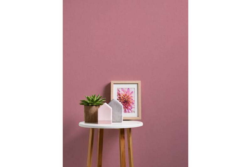 Slät Tapet Blommig Impression Ovävd Rosa - AS Creation - Inredning - Väggdekor - Tapet & tapettillbeh�ör - Mönstrad tapet