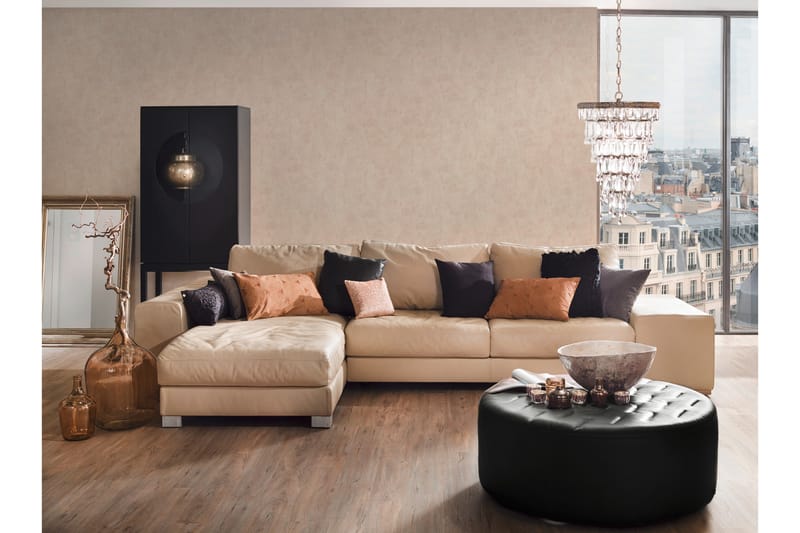 Slät Tapet Blooming Ovävd Beige - AS Creation - Inredning - Väggdekor - Tapet & tapettillbehör - Mönstrad tapet