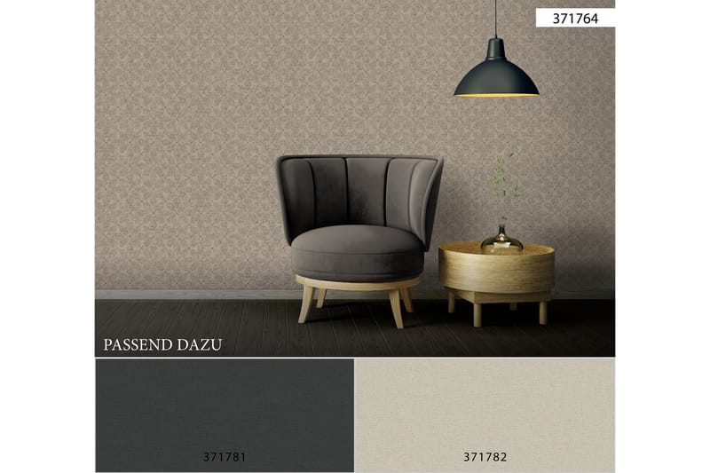 Slät Tapet Cuba Ovävd Beige Grå - AS Creation - Inredning - Väggdekor - Tapet & tapettillbehör - Mönstrad tapet