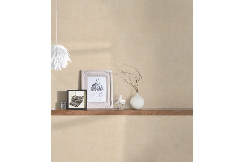 Slät Tapet History of Art Ovävd Beige - AS Creation - Inredning - Väggdekor - Tapet & tapettillbehör - Mönstrad tapet