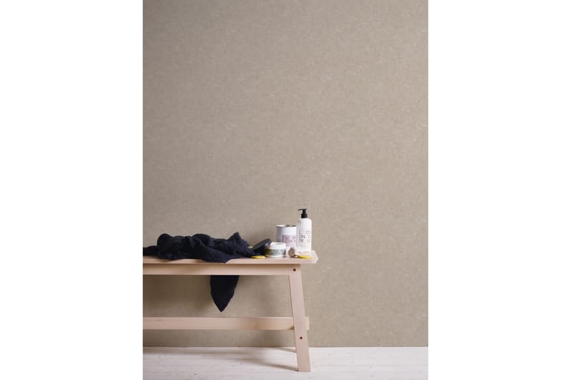 Slät Tapet Industrial Ovävd Beige Vit - AS Creation - Inredning - Väggdekor - Tapet & tapettillbehör - Mönstrad tapet
