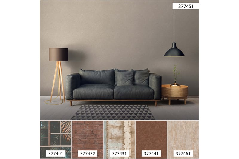 Slät Tapet Industrial Ovävd Beige Vit - AS Creation - Inredning - Väggdekor - Tapet & tapettillbehör - Mönstrad tapet