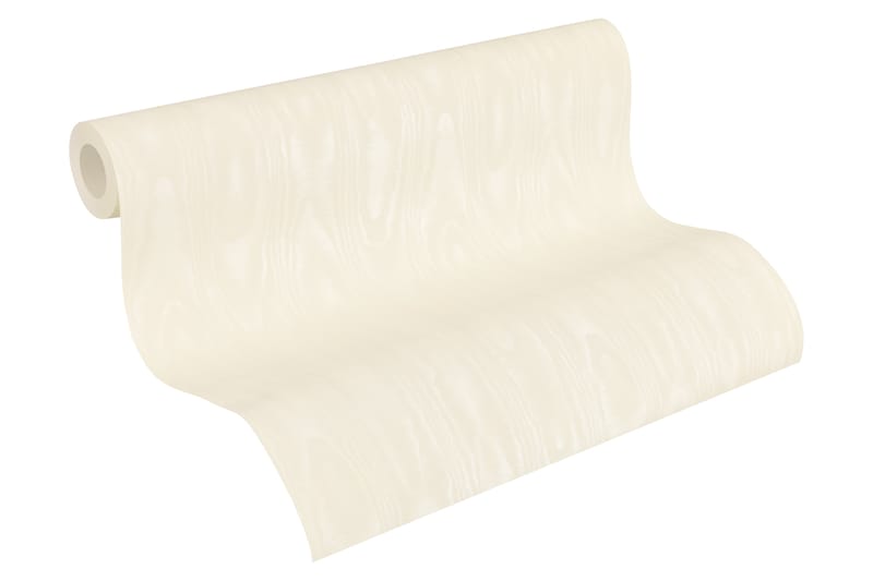 Slät Tapet Luxury Tapet Ovävd Cream - AS Creation - Inredning - Väggdekor - Tapet & tapettillbehör - Mönstrad tapet