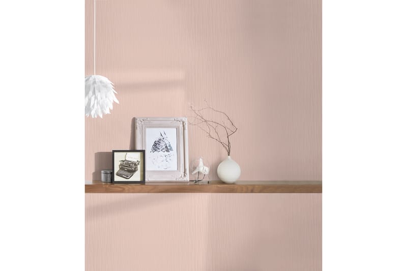 Slät Tapet Luxury Tapet Ovävd Rosa - AS Creation - Inredning - Väggdekor - Tapet & tapettillbehör - Mönstrad tapet