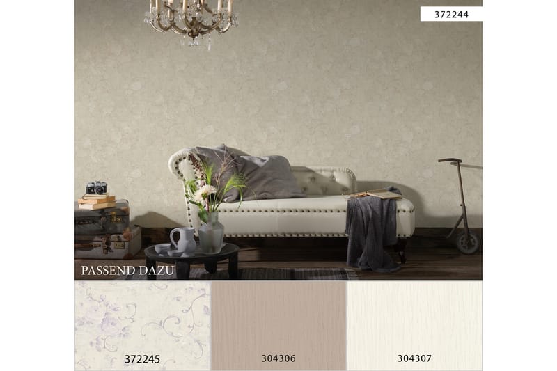 Slät Tapet Luxury Tapet Ovävd Vit - AS Creation - Inredning - Väggdekor - Tapet & tapettillbehör - Mönstrad tapet