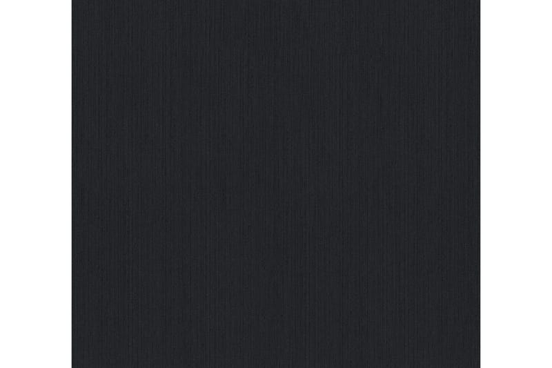 Slät Tapet Metallic Silk Ovävd Svart - AS Creation - Inredning - Väggdekor - Tapet & tapettillbehör - Mönstrad tapet