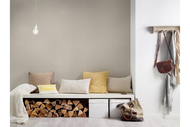 Slät Tapet New Elegance Ovävd Beige - AS Creation - Inredning - Väggdekor - Tapet & tapettillbehör - Mönstrad tapet