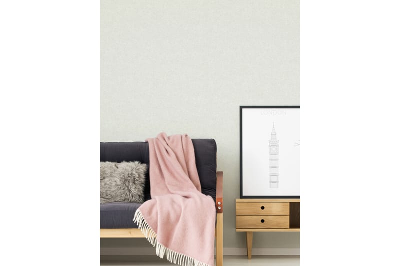 Slät Tapet New Elegance Ovävd Cream - AS Creation - Inredning - Väggdekor - Tapet & tapettillbehör - Mönstrad tapet
