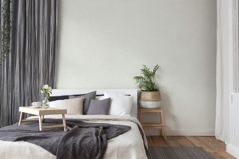 Slät Tapet New Elegance Ovävd Cream - AS Creation - Inredning - Väggdekor - Tapet & tapettillbehör - Mönstrad tapet