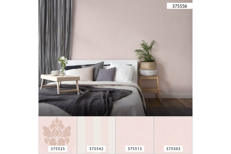 Slät Tapet New Elegance Ovävd Rosa - AS Creation - Inredning - Väggdekor - Tapet & tapettillbehör - Mönstrad tapet