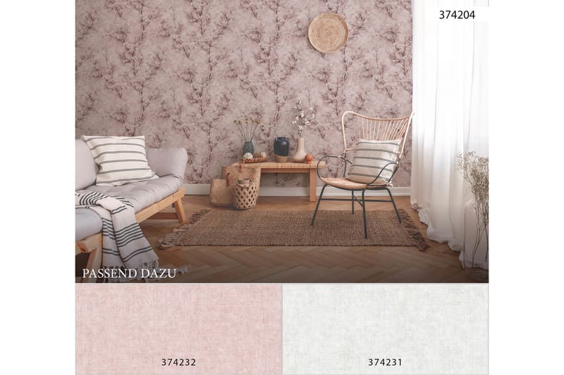 Slät Tapet New Walls Cosy & Relax Ovävd - AS Creation - Inredning - Väggdekor - Tapet & tapettillbehör - Mönstrad tapet