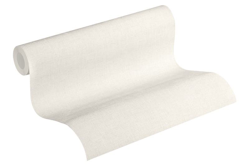 Slät Tapet New Walls Ovävd Cream - AS Creation - Inredning - Väggdekor - Tapet & tapettillbehör - Mönstrad tapet