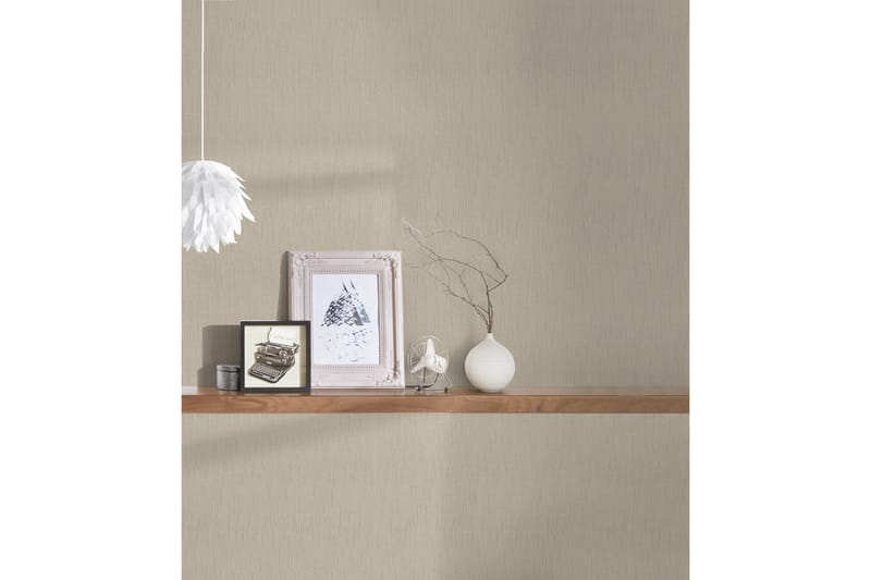 Slät Tapet Tessuto Ovävd Beige - AS Creation - Inredning - Väggdekor - Tapet & tapettillbehör - Mönstrad tapet