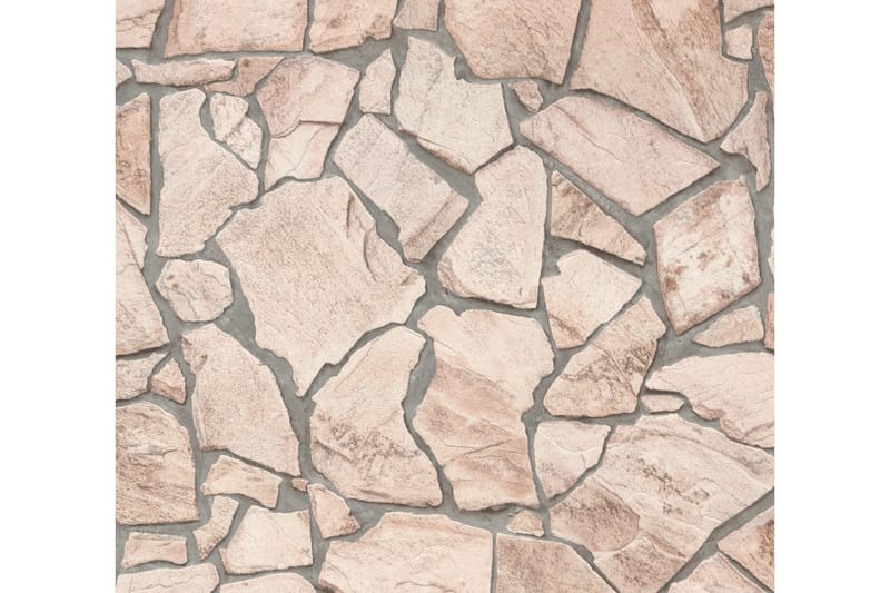 Sten Tapet Ovävd Beige Grå Brun - AS Creation - Inredning - Väggdekor - Tapet & tapettillbehör - Mönstrad tapet