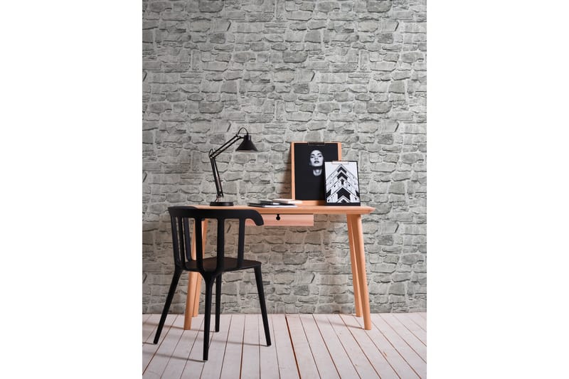 Sten Tapet Ovävd Grå Beige - AS Creation - Inredning - Väggdekor - Tapet & tapettillbehör - Mönstrad tapet