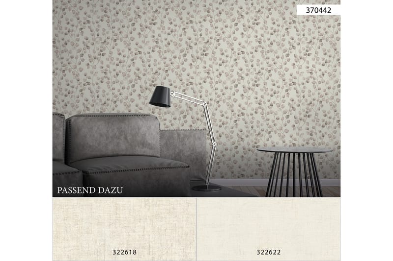 Vintage Tapet Cuba Ovävd Beige Metallic - AS Creation - Inredning - Väggdekor - Tapet & tapettillbehör - Mönstrad tapet