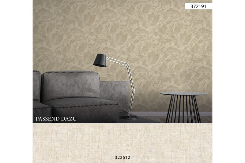 Vintage Tapet Grönery Ovävd Cream Beige - AS Creation - Inredning - Väggdekor - Tapet & tapettillbehör - Mönstrad tapet