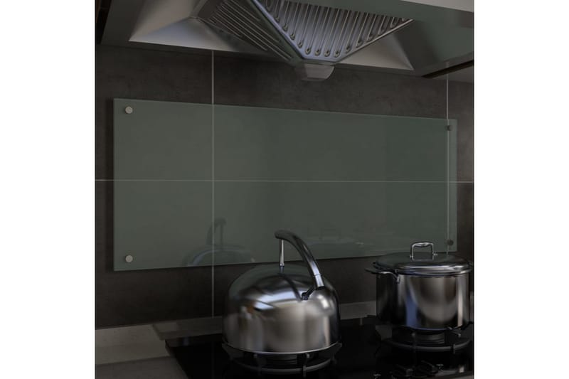 Stänkskydd vit 100x40 cm härdat glas - Vit - Stänkskydd kök