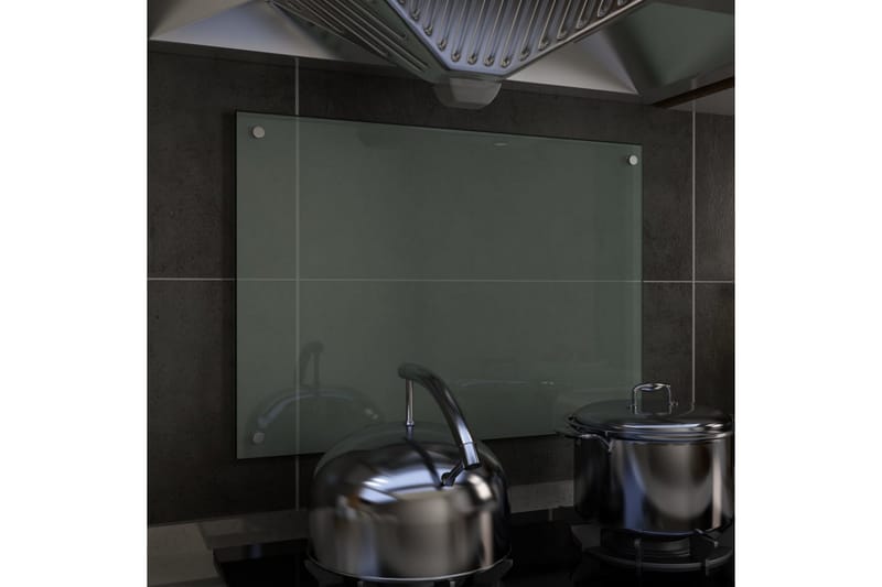 Stänkskydd vit 70x50 cm härdat glas - Vit - Stänkskydd kök
