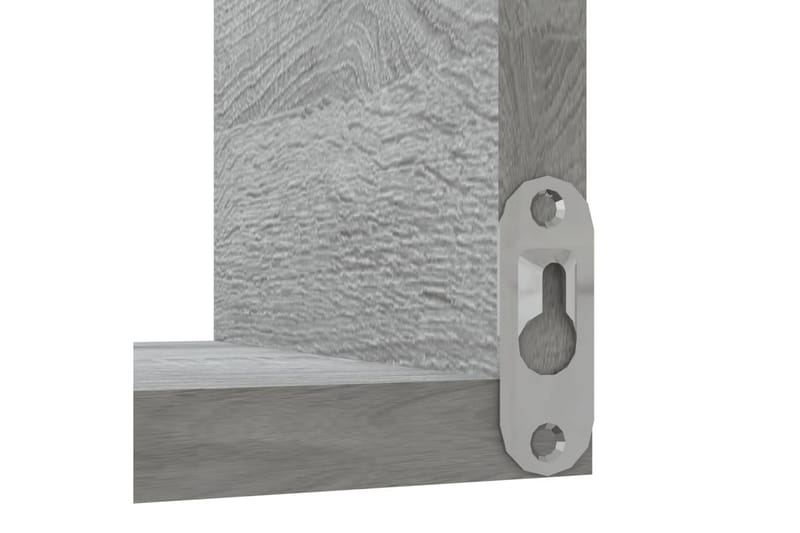 Vägghörnhylla grå sonoma 40x40x50 cm konstruerat trä - Grå - Vägghylla