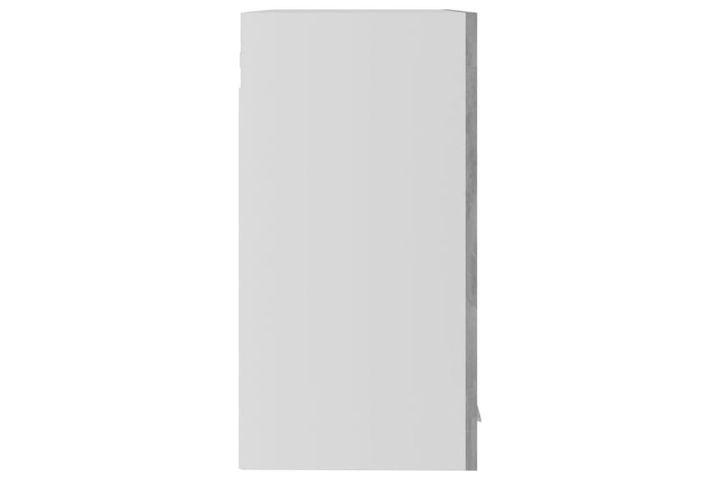 Väggskåp med glasdörrar betonggrå 60x31x60 cm spånskiva - Betonggrå - Köksskåp