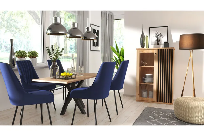 Aldbrough Möbeset för Matplats, Trä/Svart