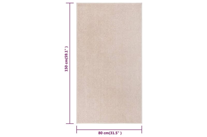Matta 80x150 cm mörk beige - Beige - Köksmatta - Plastmattor - Dörrmatta & hallmatta