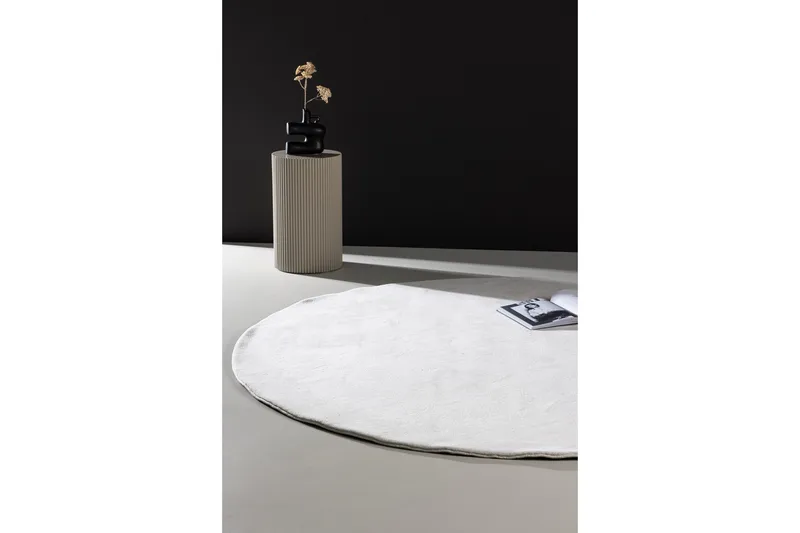 Nixie Plastmatta 200 cm Rund - Vit - Textil & mattor - Mattor - Utomhusmattor - Plastmattor