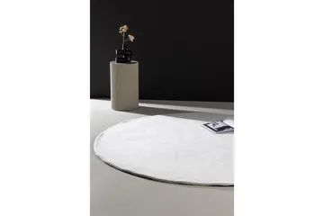 Nixie Plastmatta 200 cm Rund - Vit - Textil & mattor - Mattor - Modern matta - Wiltonmattor