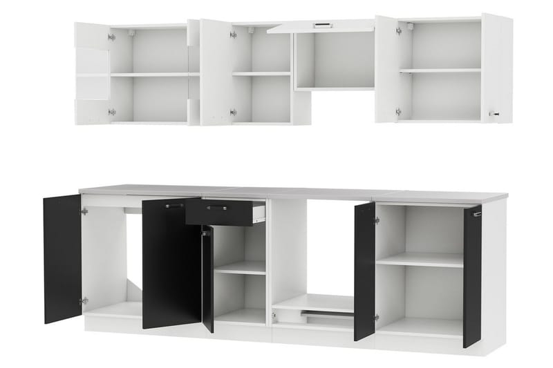 Omega Köksmöbelset - Vit|Svart - Hus & renovering - Kök & bad - Kök & tvättstuga - Köksmöbler