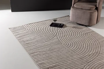 Vince Plastmatta 160x230 cm - Brun - Textil & mattor - Mattor - Modern matta - Viskosmatta & konstsilkesmatta
