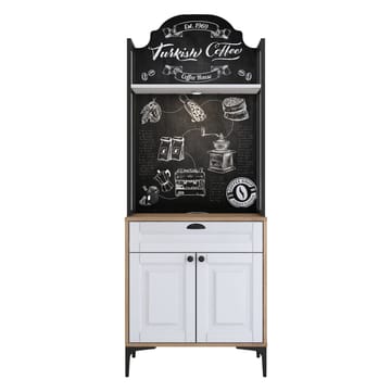 Keldan Multifunktionsskåp 70x184,6x40 cm - Valnöt och vit - Hus & renovering - Kök & bad - Kök & tvättstuga