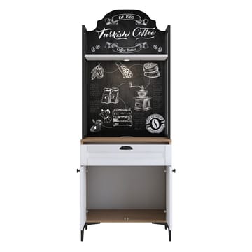 Keldan Multifunktionsskåp 70x184,6x40 cm - Valnöt och vit - Hus & renovering - Kök & bad - Kök & tvättstuga