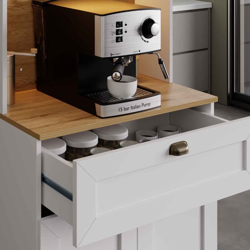 Kuro Kaffebord 80x190x44 cm - Vit - Hus & renovering - Kök & bad - Kök & tvättstuga