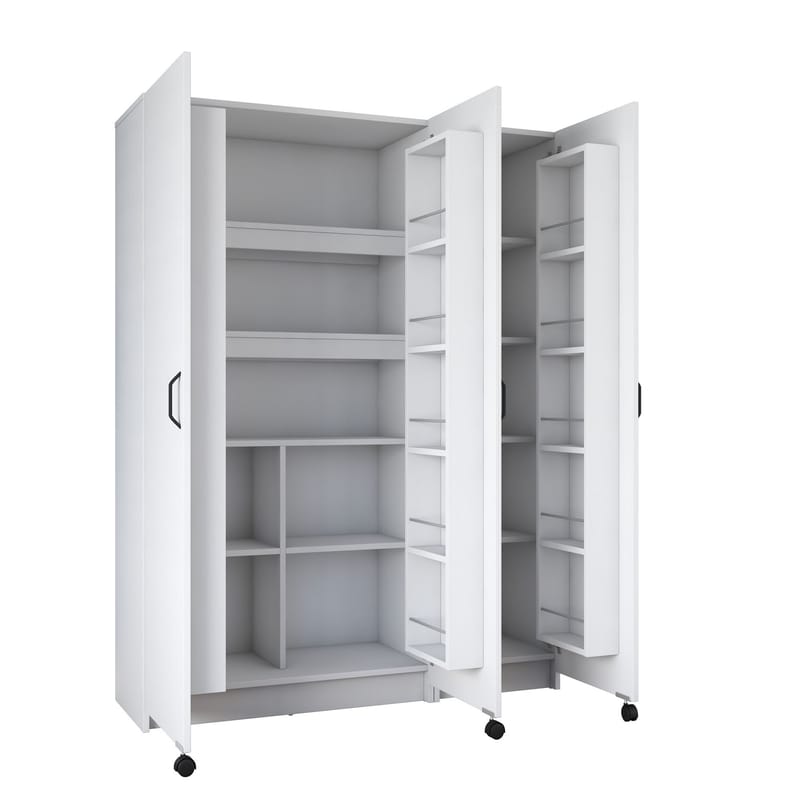 Mardal Förvaringsskåp 135x180x42 cm - Vit - Hus & renovering - Kök & bad - Kök & tvättstuga