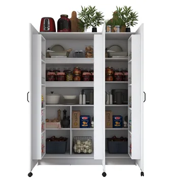 Mardal Förvaringsskåp 135x180x42 cm - Vit - Hus & renovering - Kök & bad - Kök & tvättstuga