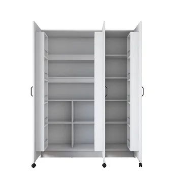 Mardal Förvaringsskåp 135x180x42 cm - Vit - Hus & renovering - Kök & bad - Kök & tvättstuga