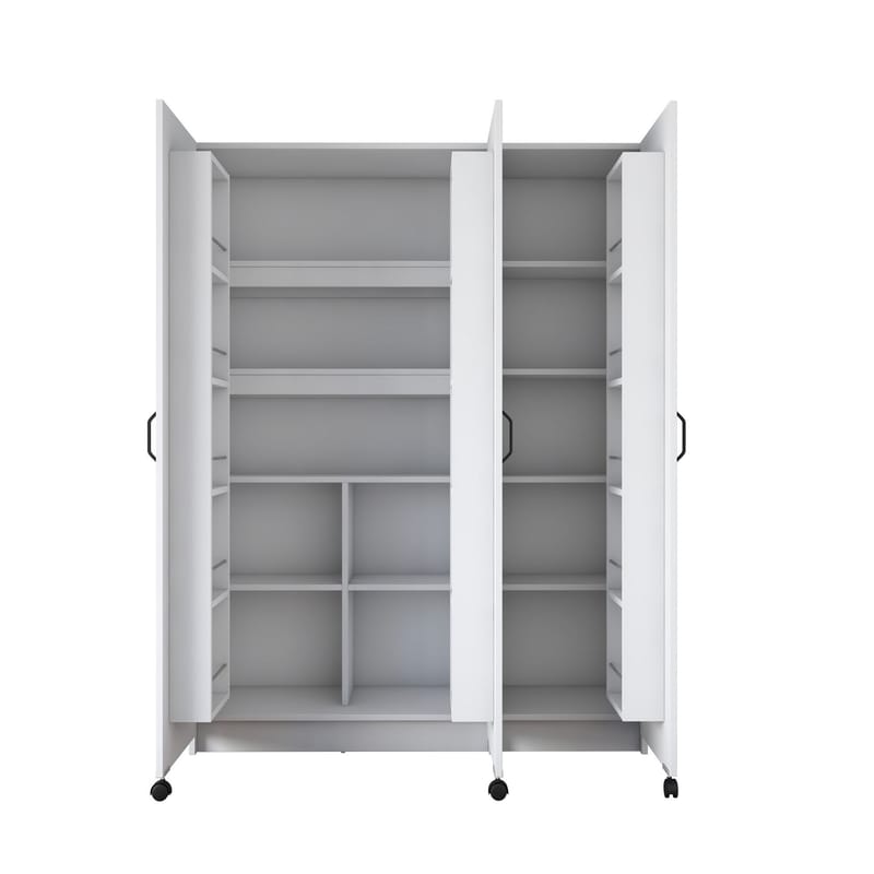 Mardal Förvaringsskåp 135x180x42 cm - Vit - Hus & renovering - Kök & bad - Kök & tvättstuga